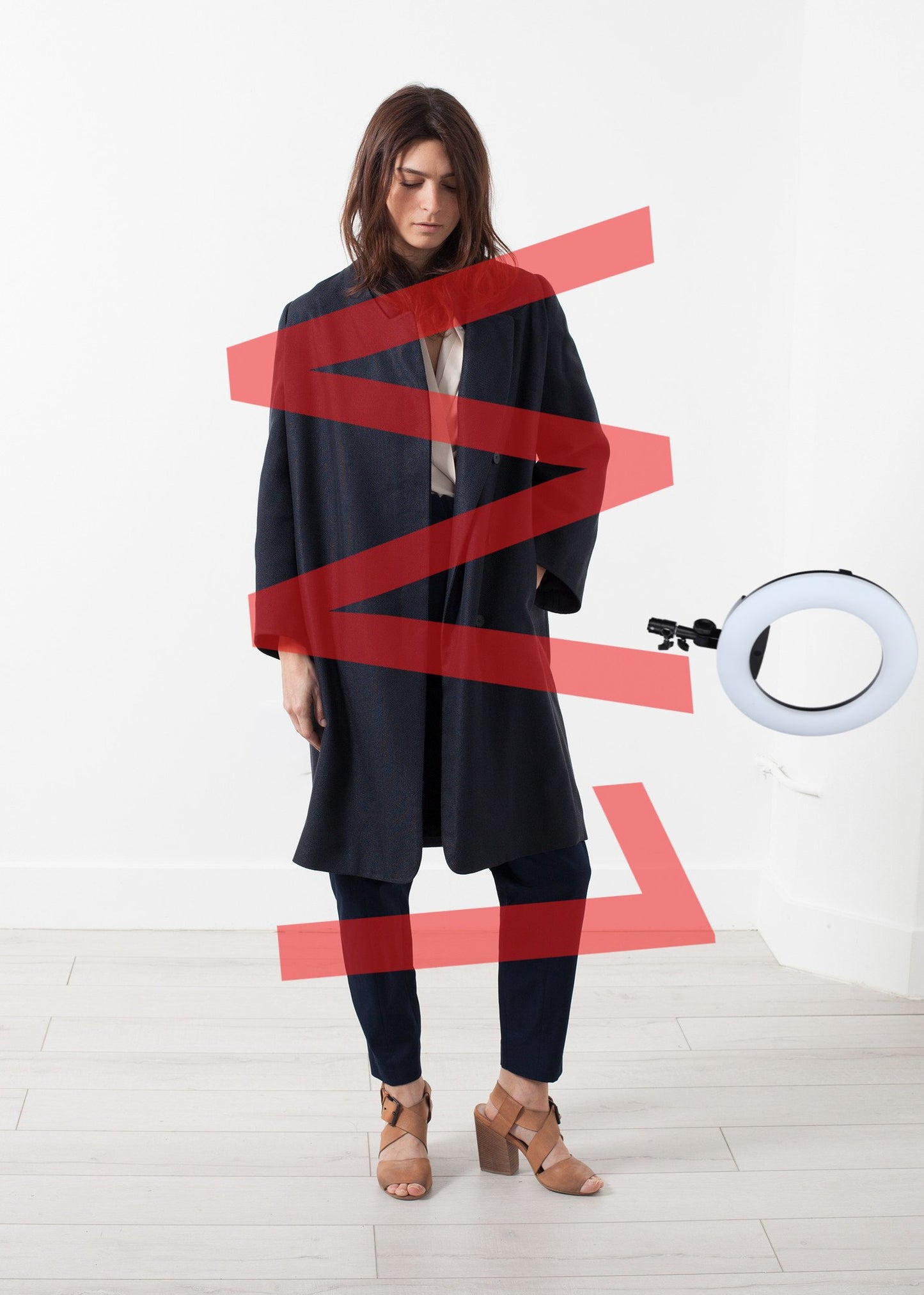 Woven Pleat Back Coat