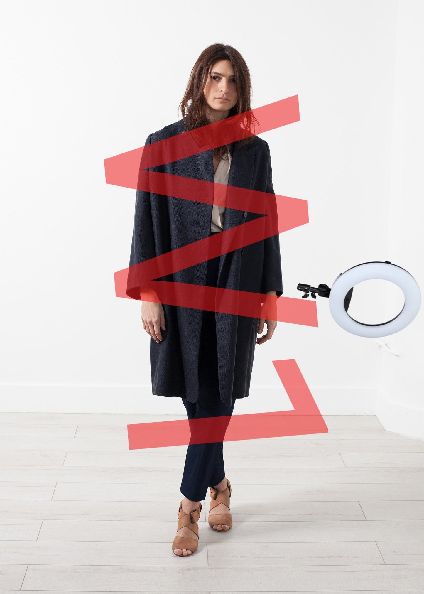 Woven Pleat Back Coat