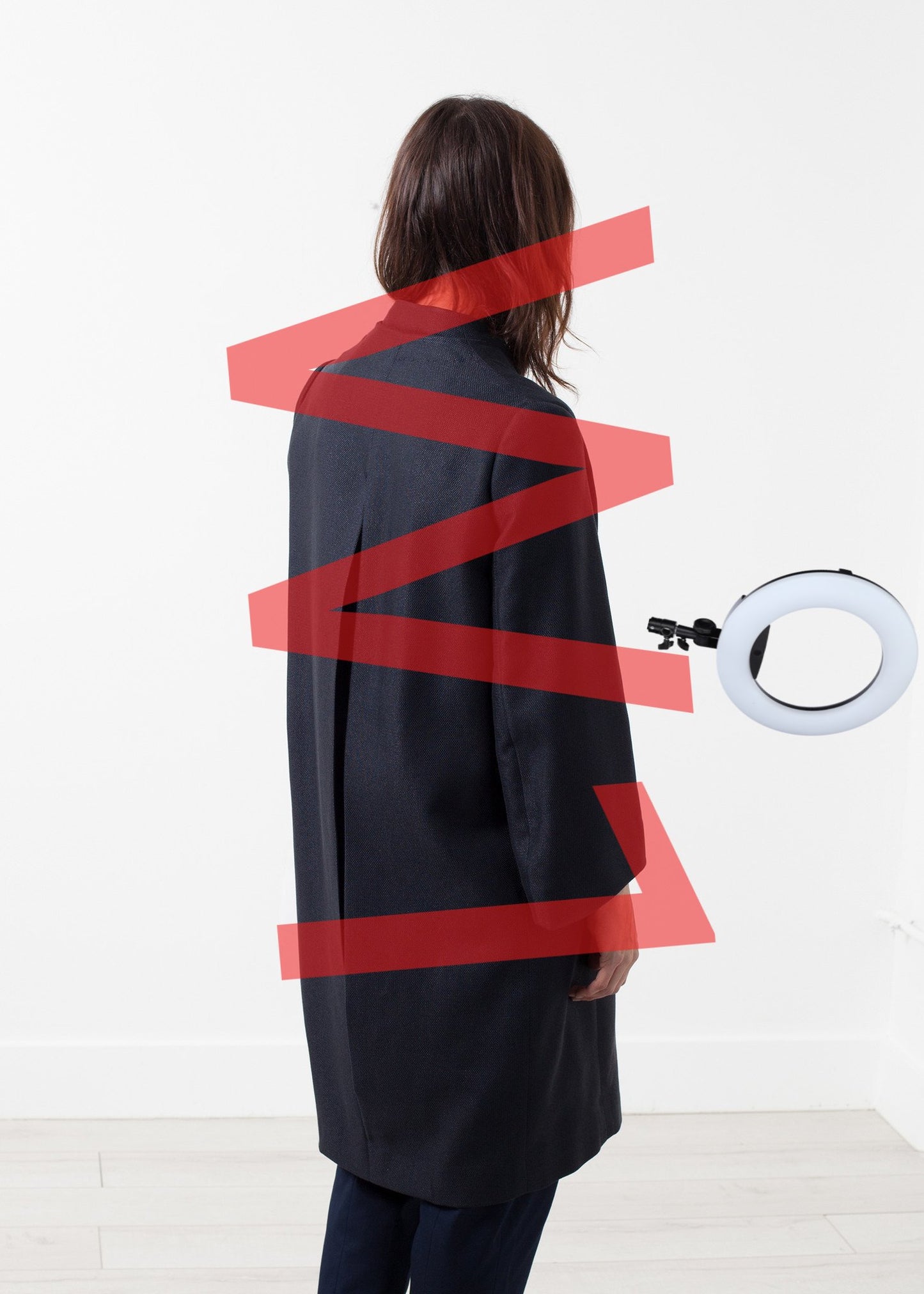 Woven Pleat Back Coat