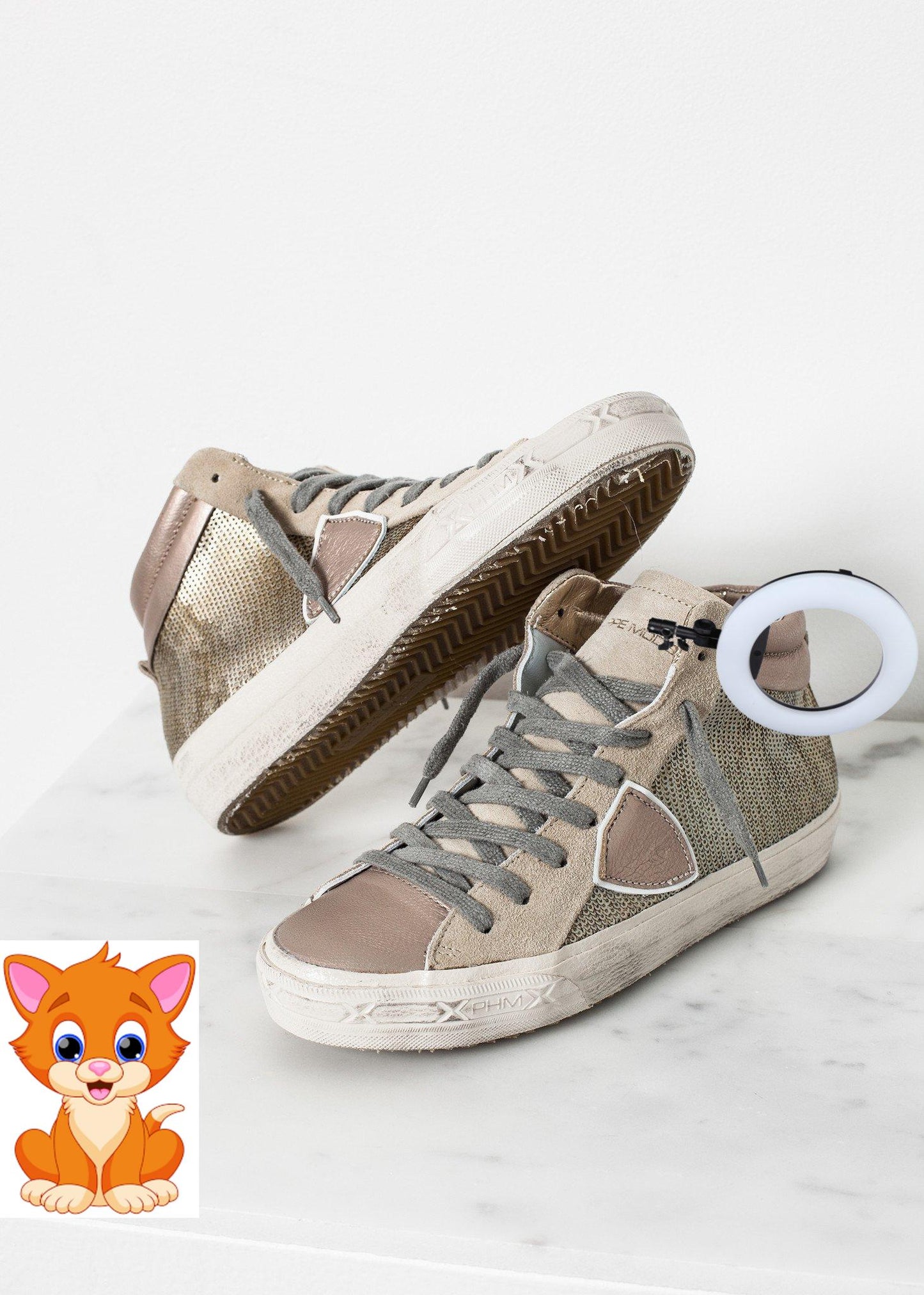 Sequin High Top Sneaker