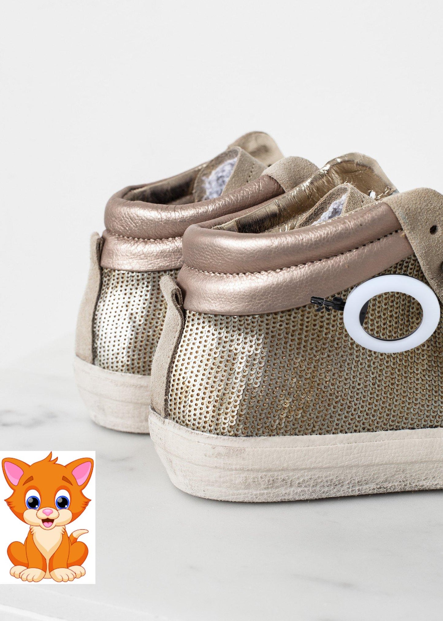 Sequin High Top Sneaker