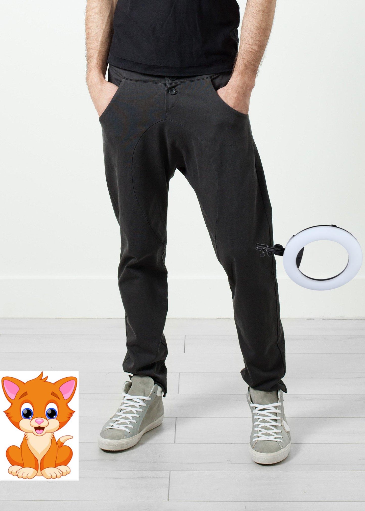 Ruven Pant in Drop Crotch