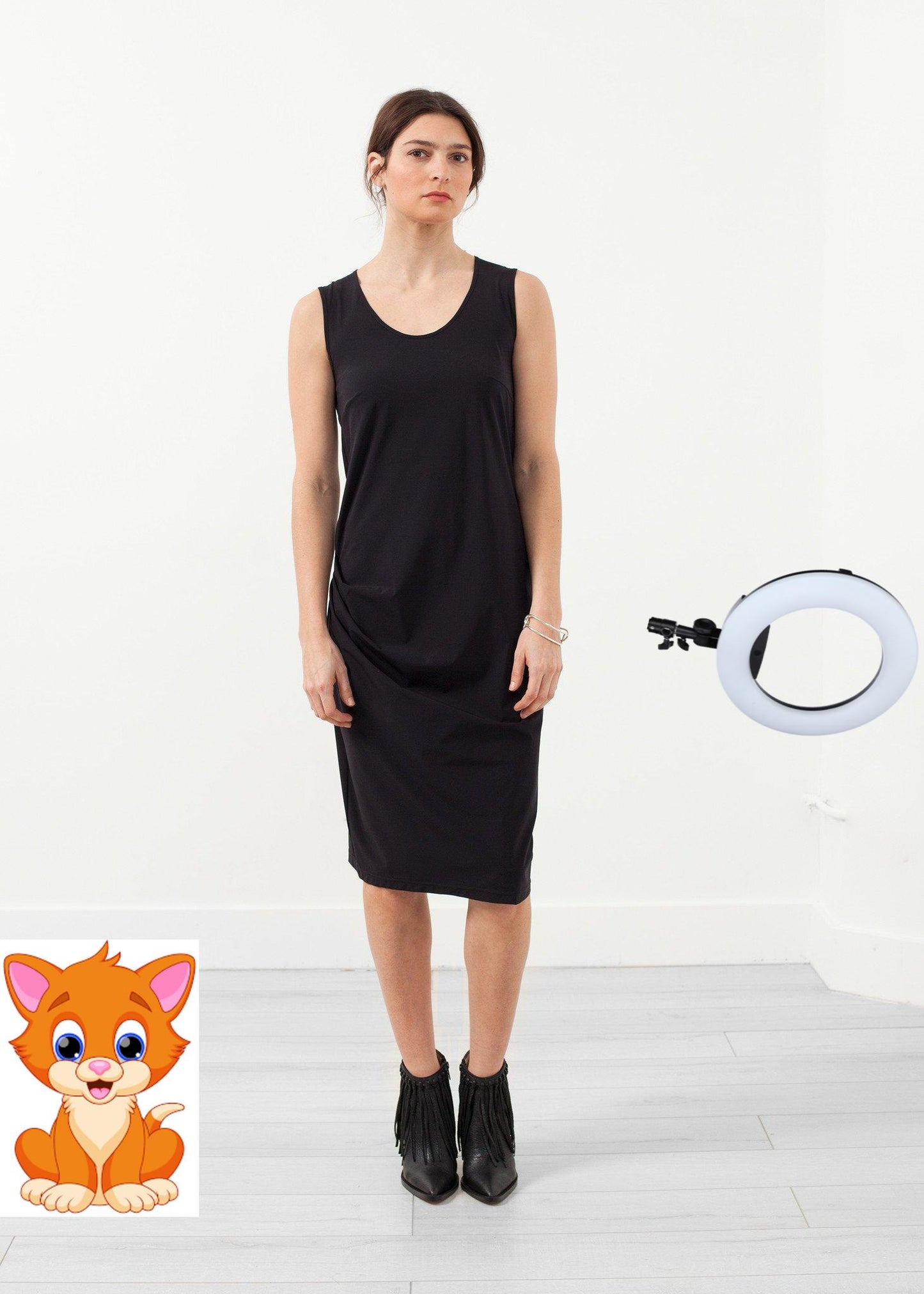 Sleeveless Fitted Dress