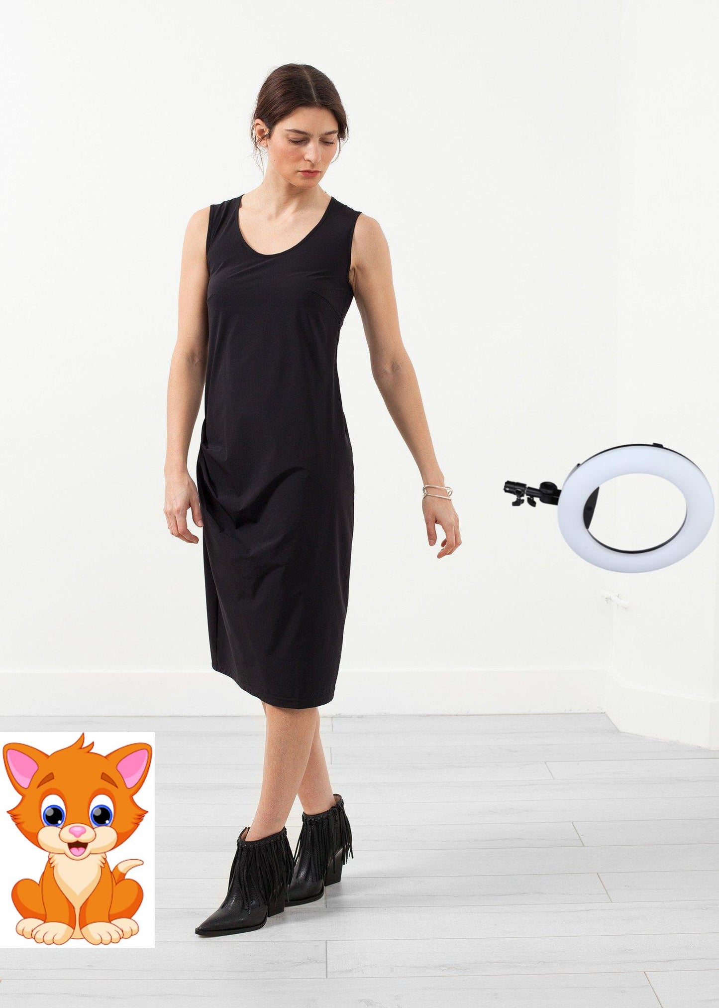 Sleeveless Fitted Dress