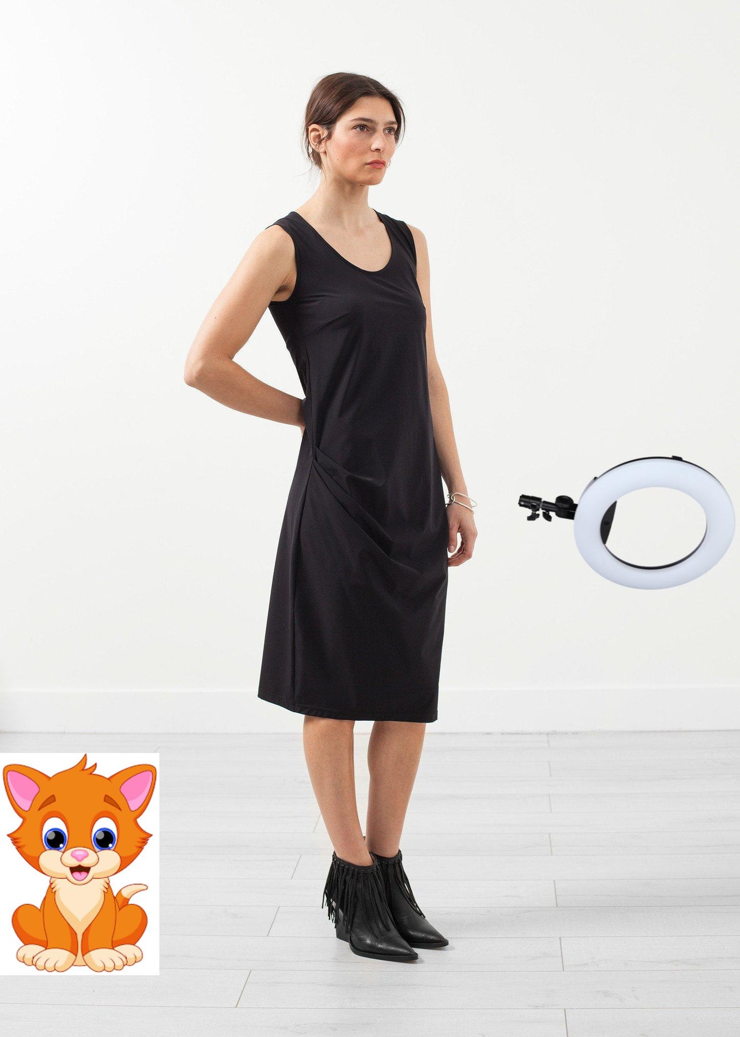 Sleeveless Fitted Dress