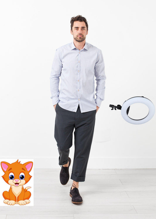 Flat Front Cuffed Trouser