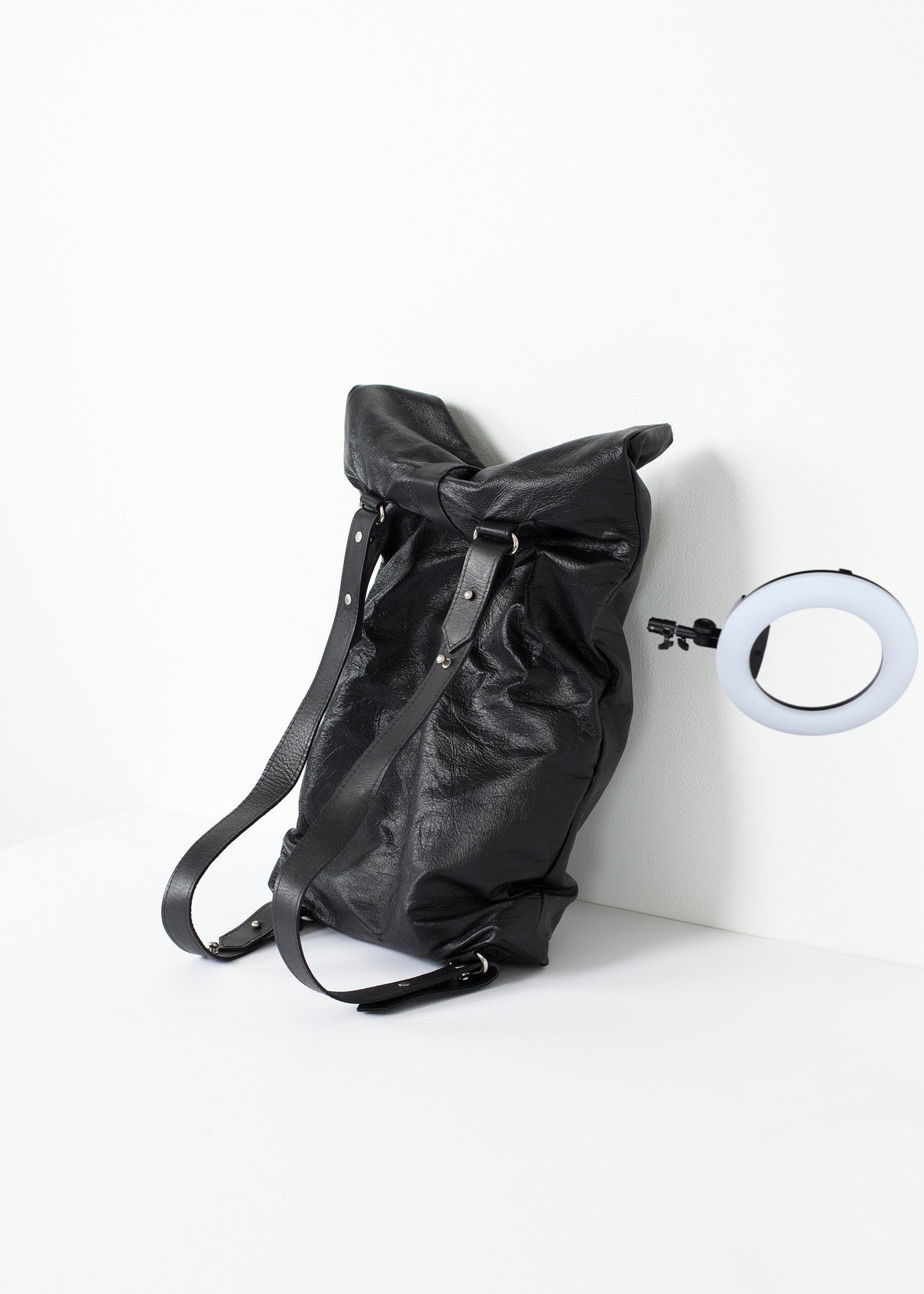 Leather Convertible Backpack