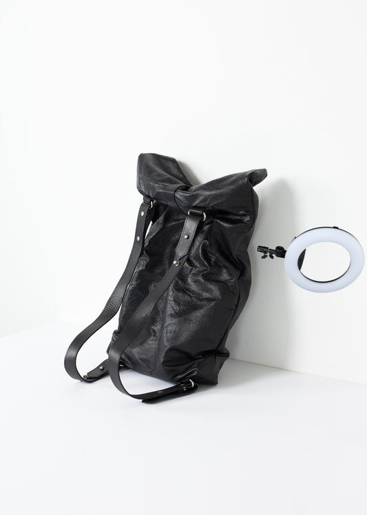 Leather Convertible Backpack