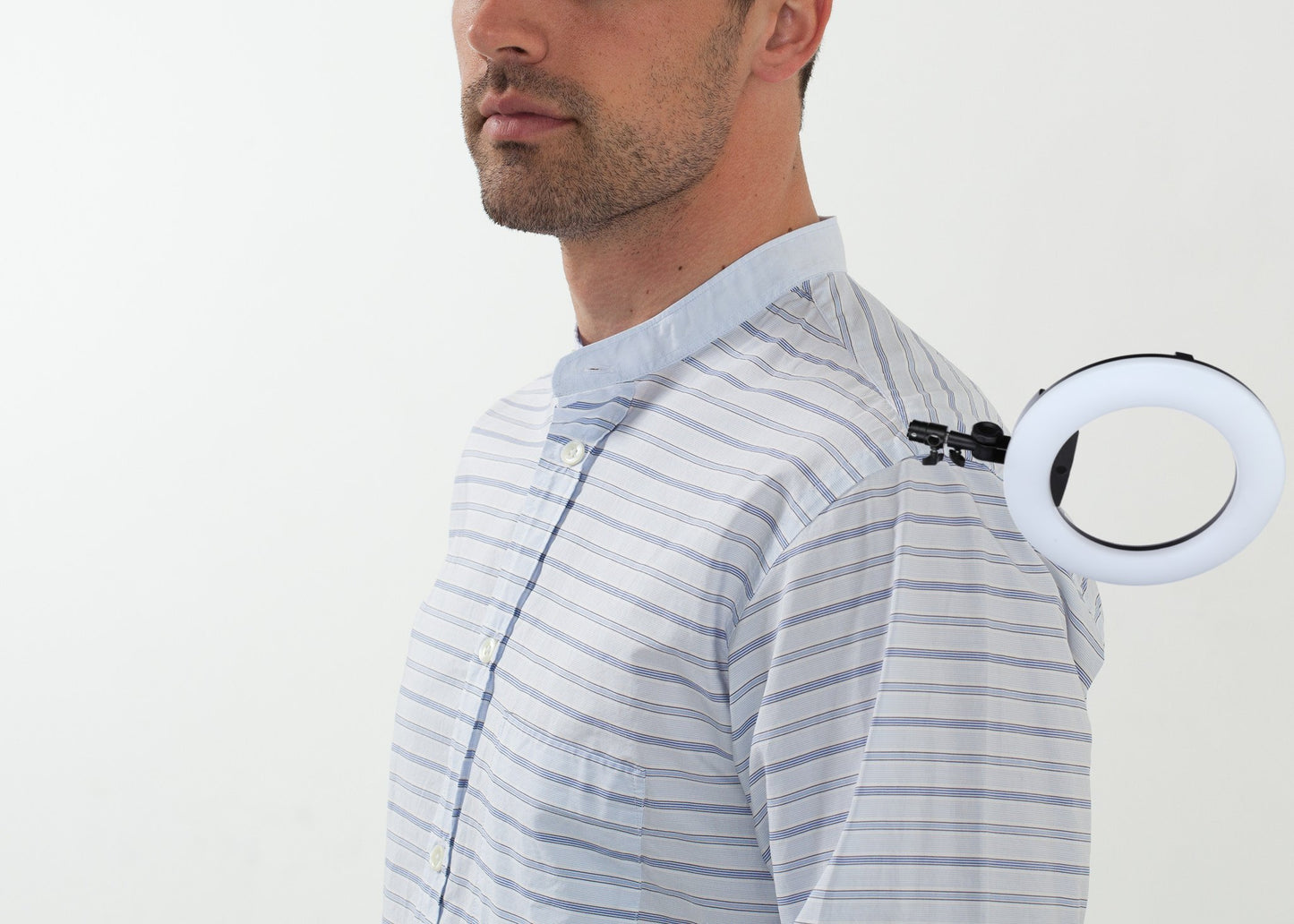 Mandarin Collar Formal Shirt