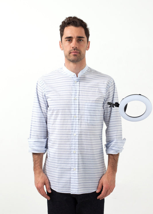 Mandarin Collar Formal Shirt