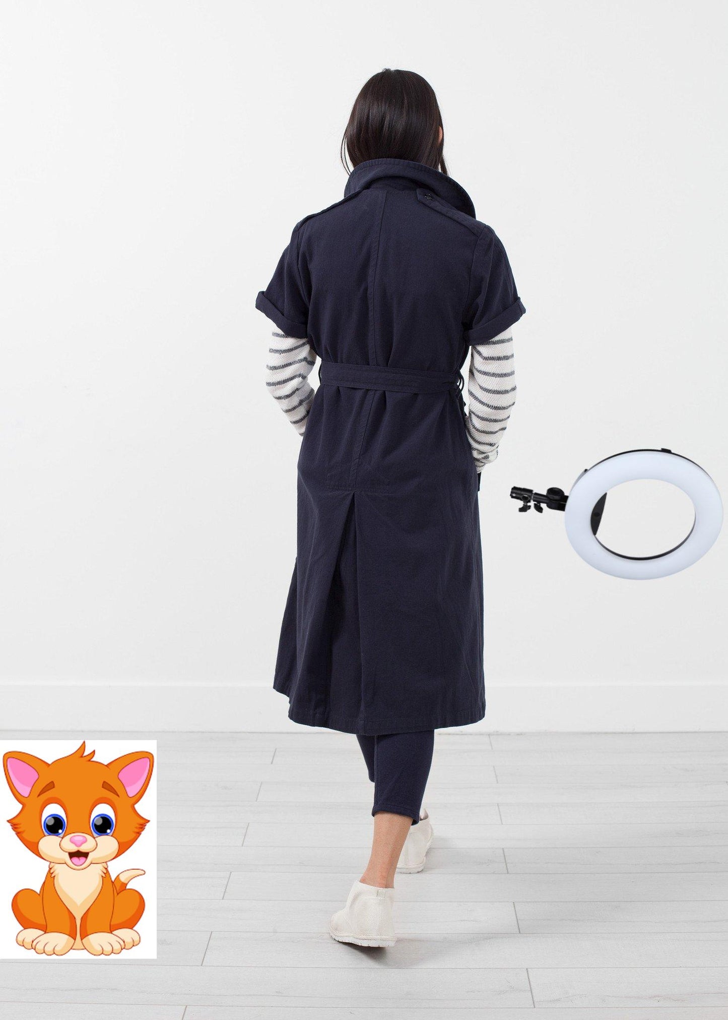 Rolled Sleeve Trenchcoat