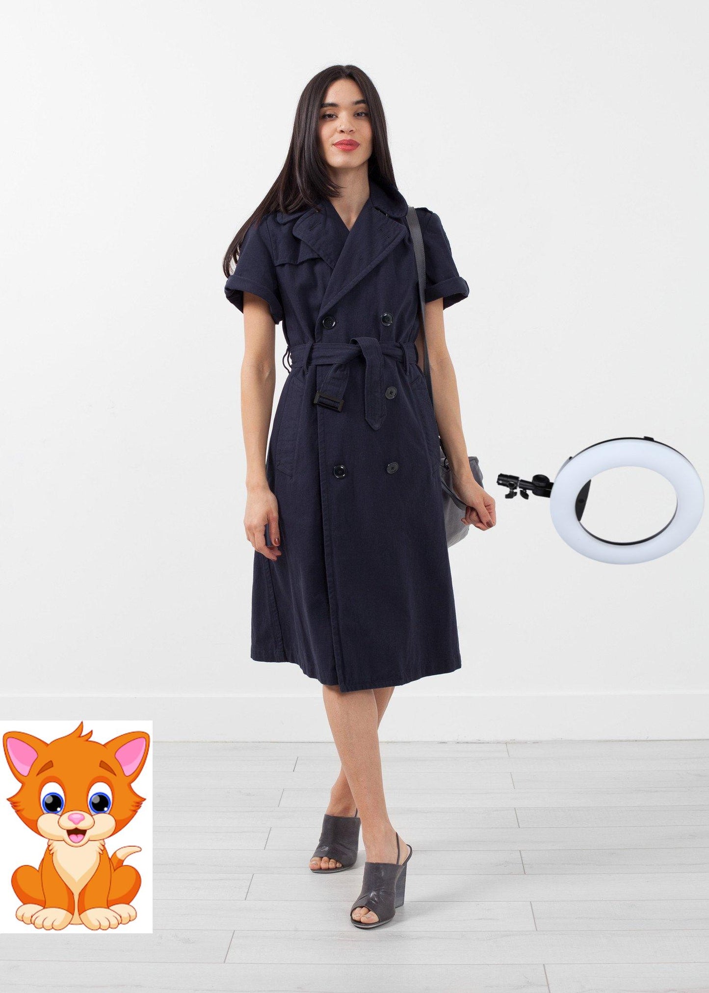 Rolled Sleeve Trenchcoat