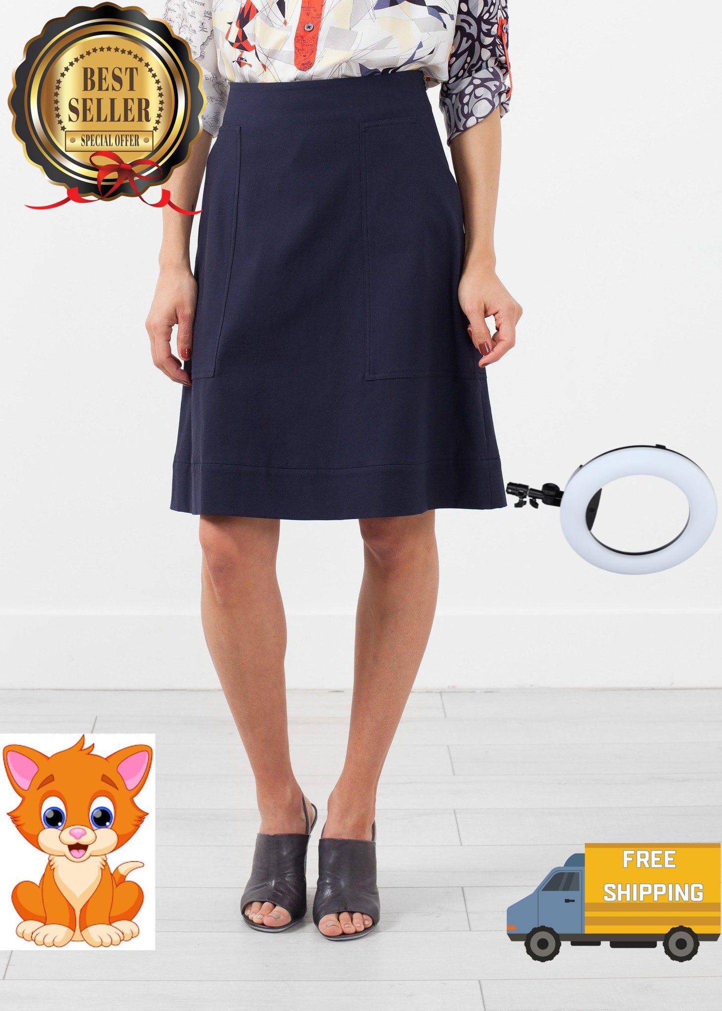 Deep Pocket Skirt