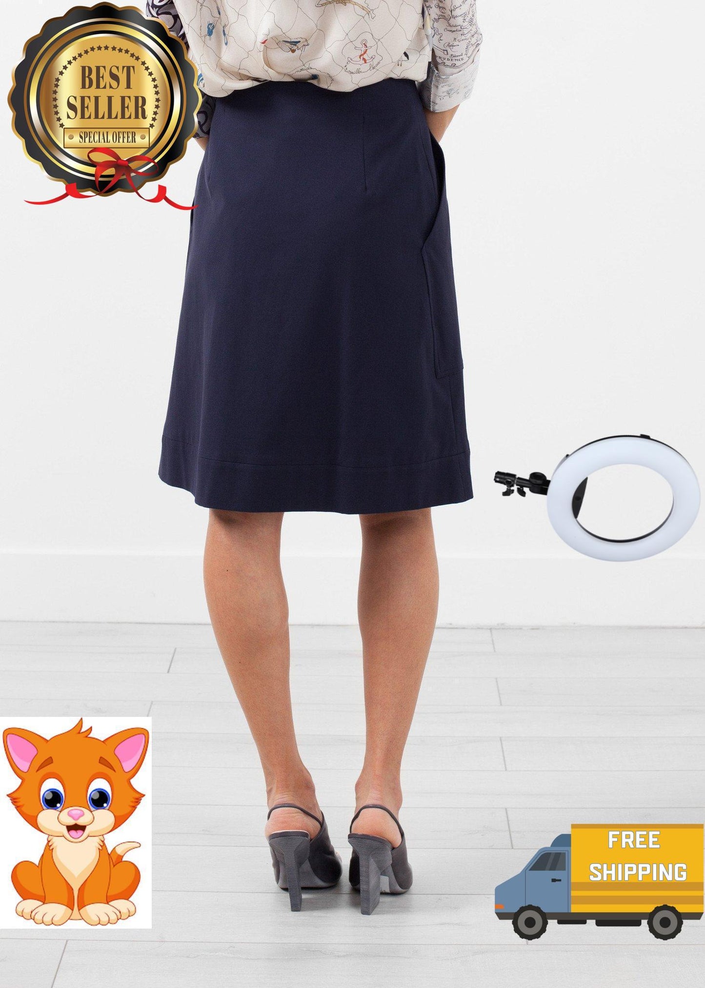 Deep Pocket Skirt