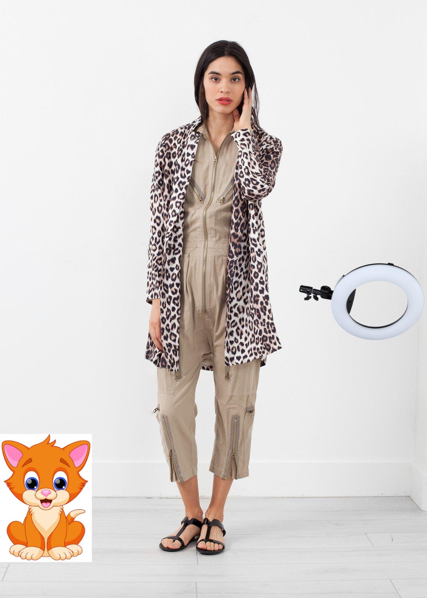 Sleeveless Harem Flightsuit