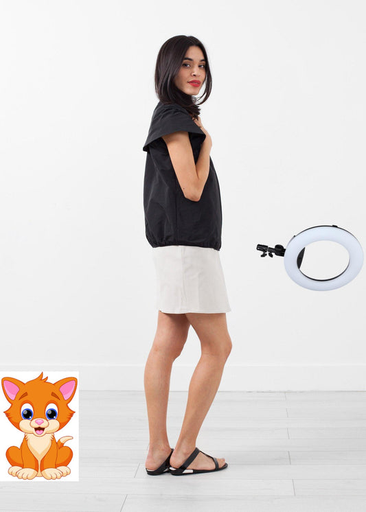 Sleeveless Cape Jacket