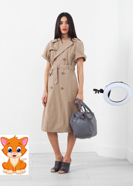 Rolled Sleeve Trenchcoat