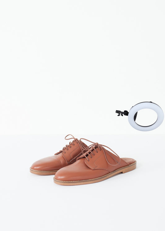 Backless Oxford in Brown