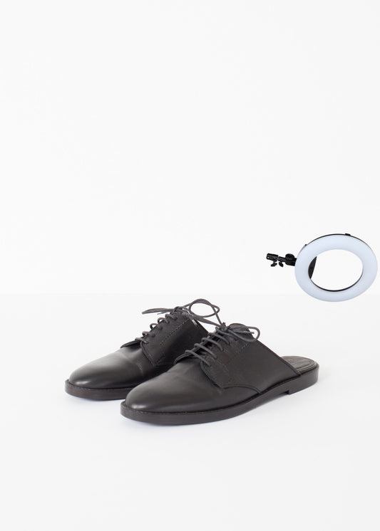 Backless Oxford in Black