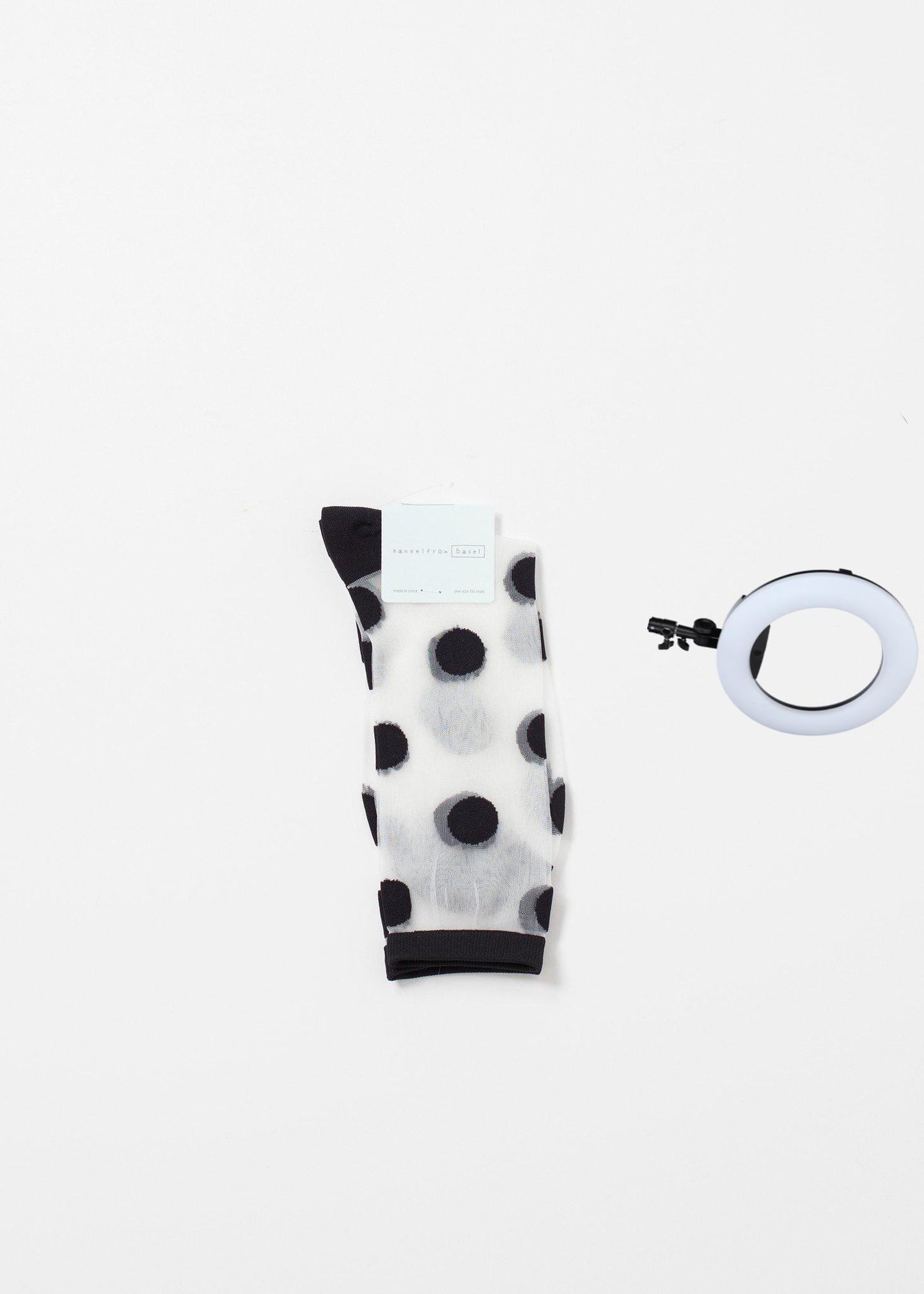 Large Polka Dot Sheer Crew