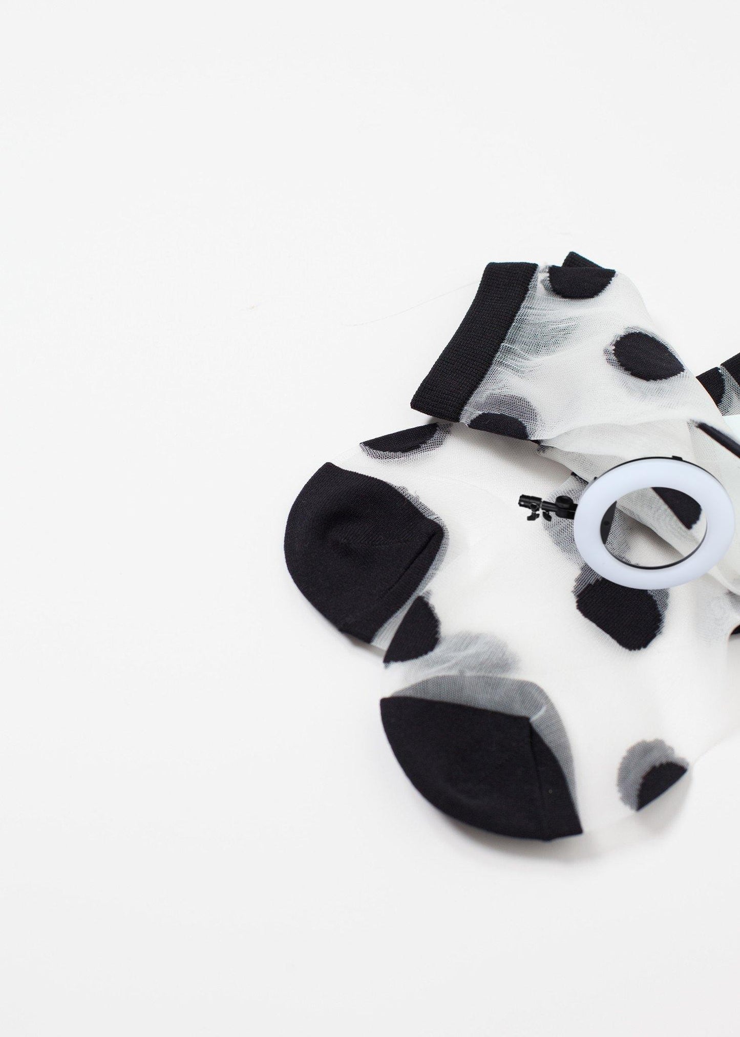 Large Polka Dot Sheer Crew