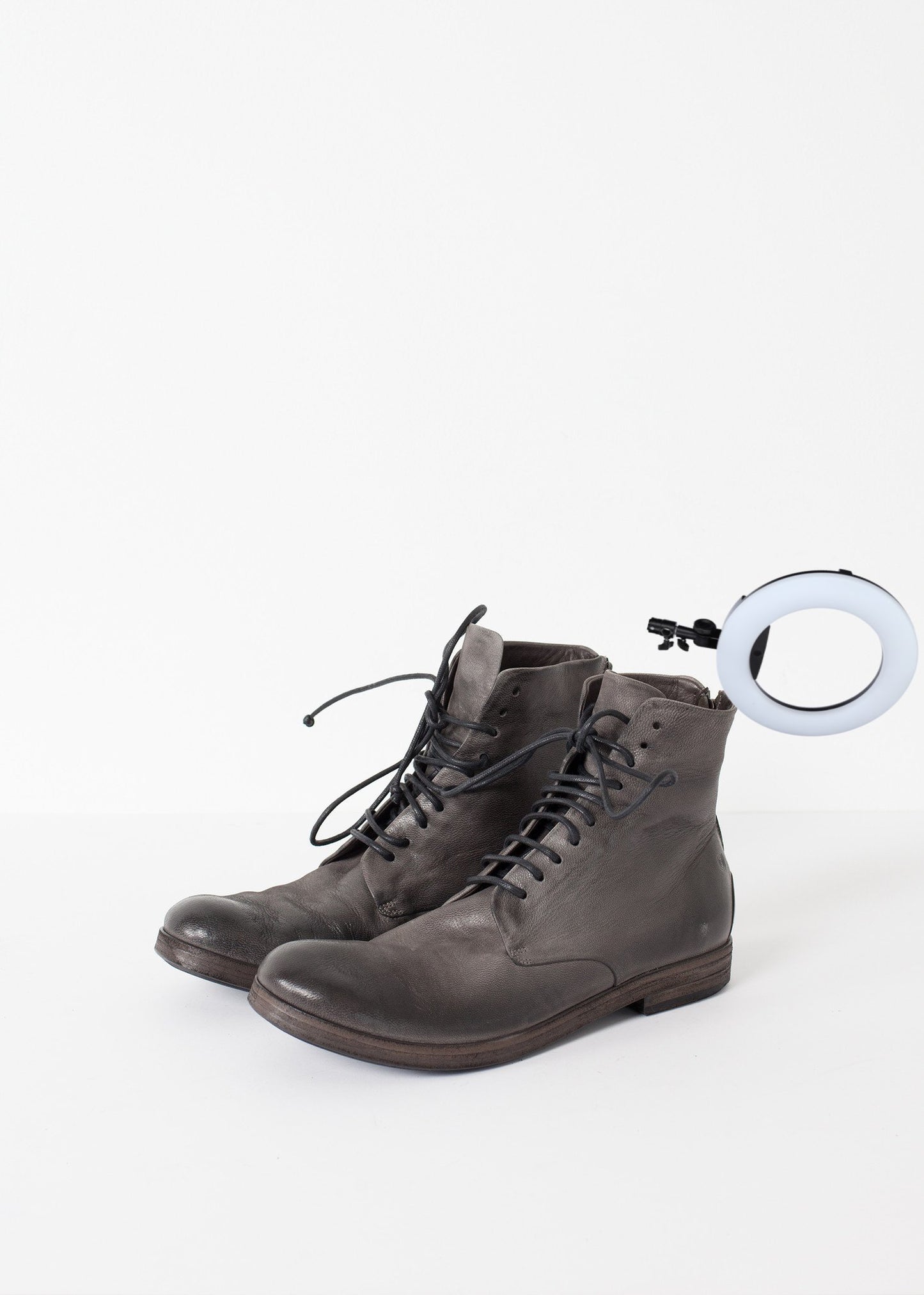 Listello Lace-Up Boot in Slate Grey