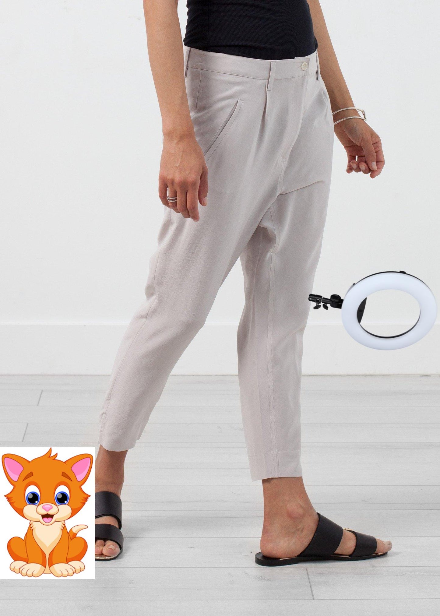 Silk Drop Crotch Pant