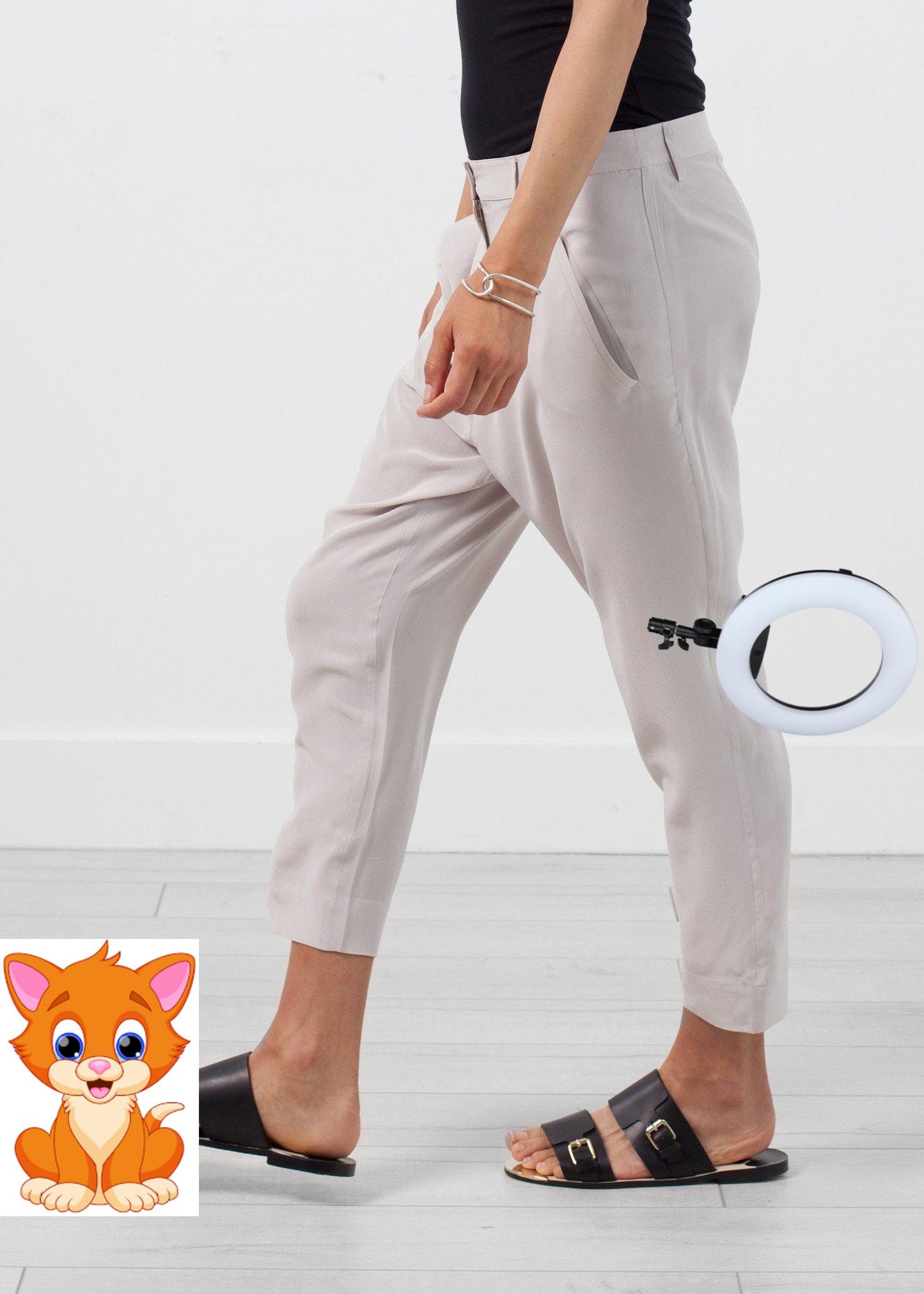 Silk Drop Crotch Pant