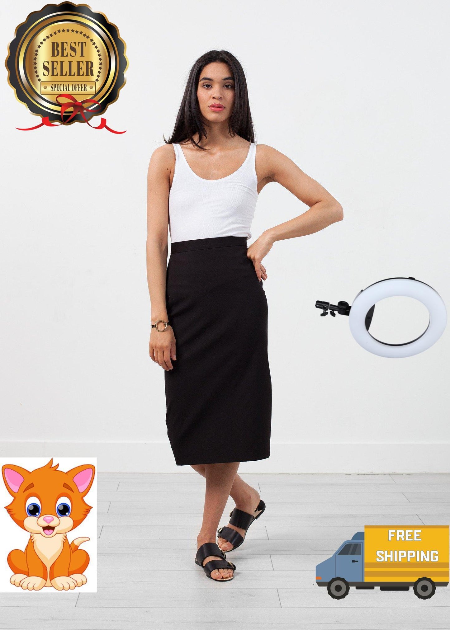 Feather Ribbed Tank