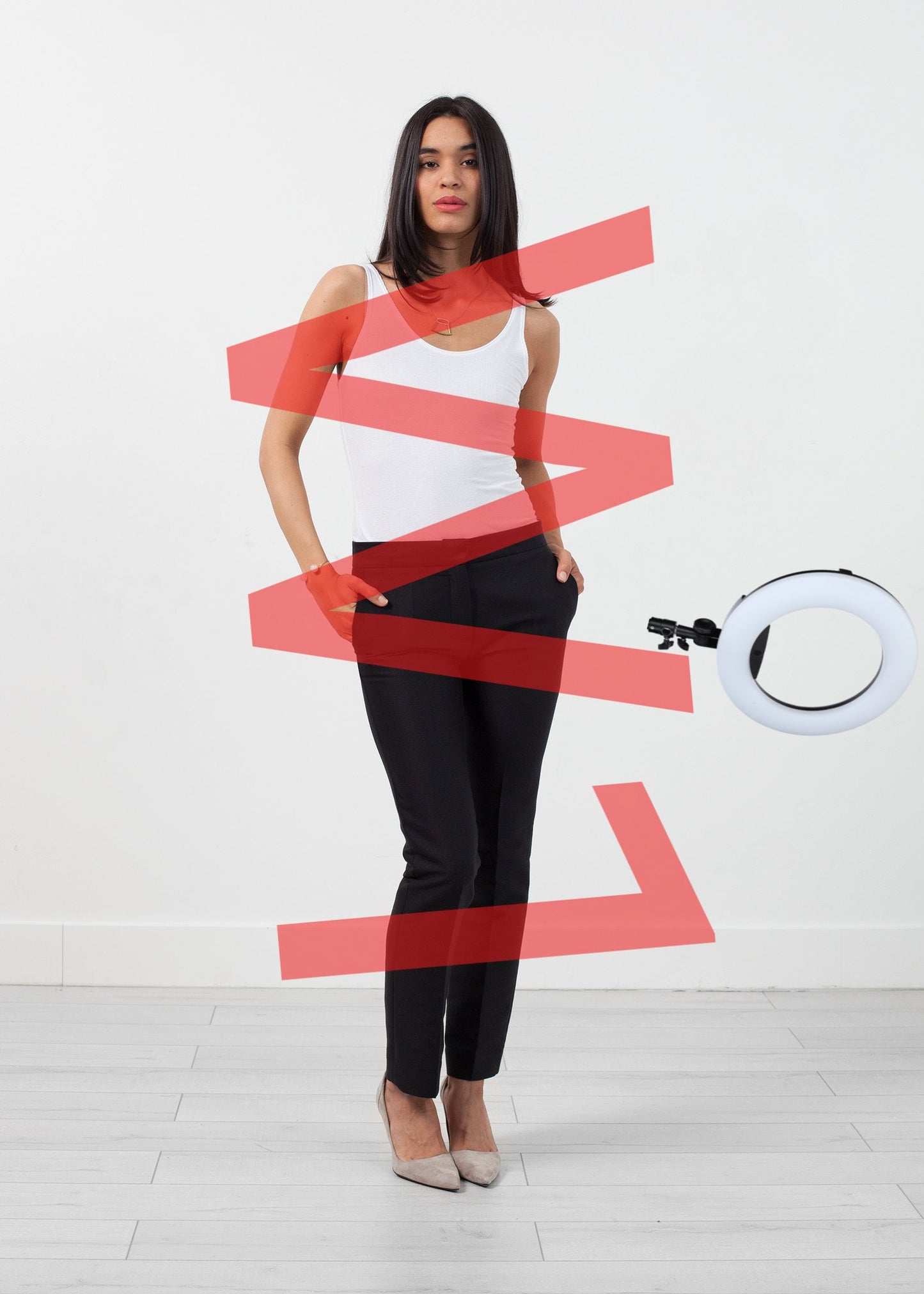 Straight Seam Trouser in Black