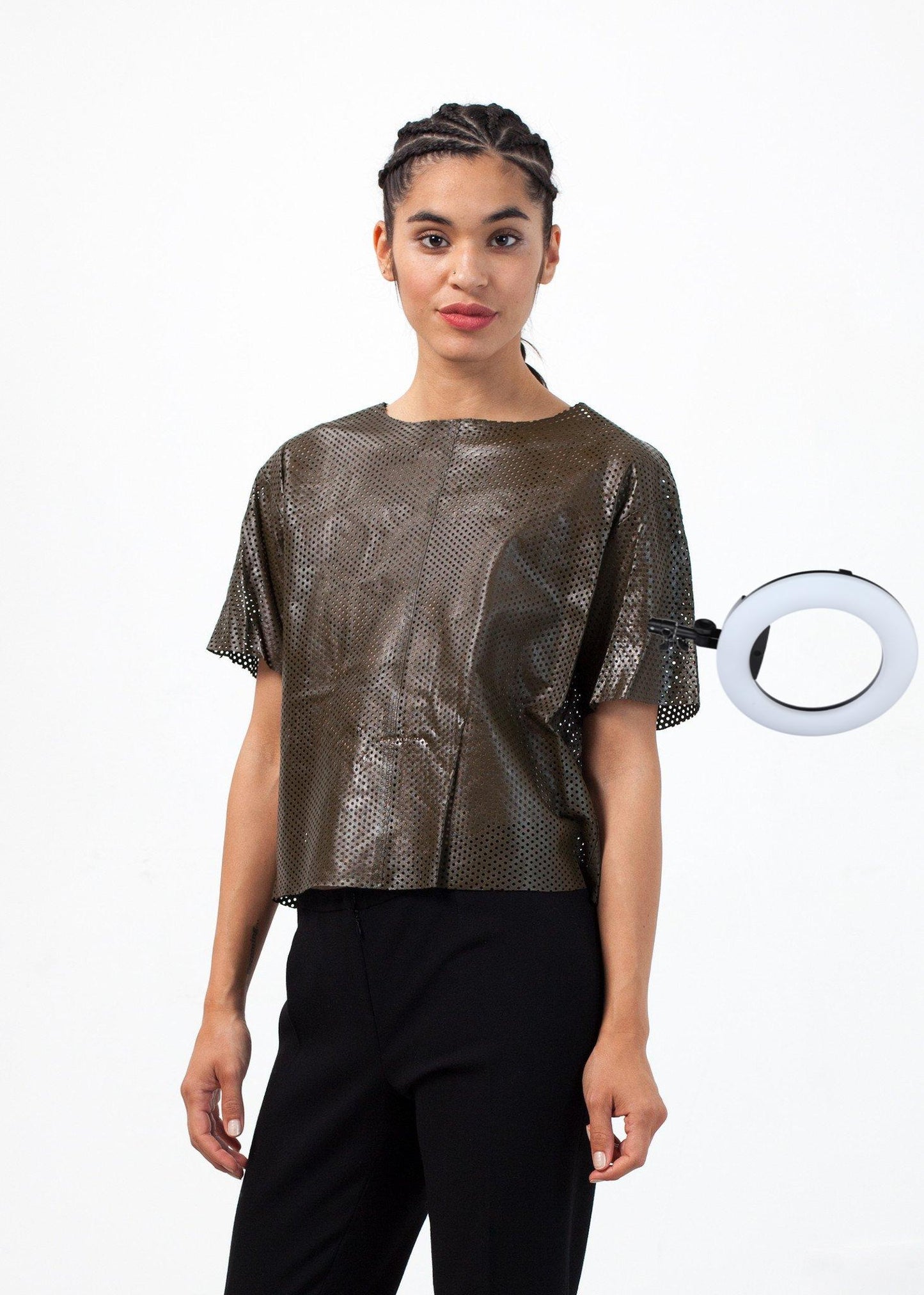 Auralias Leather Top