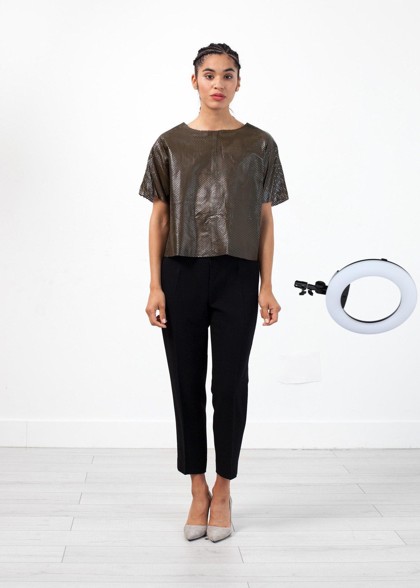 Auralias Leather Top