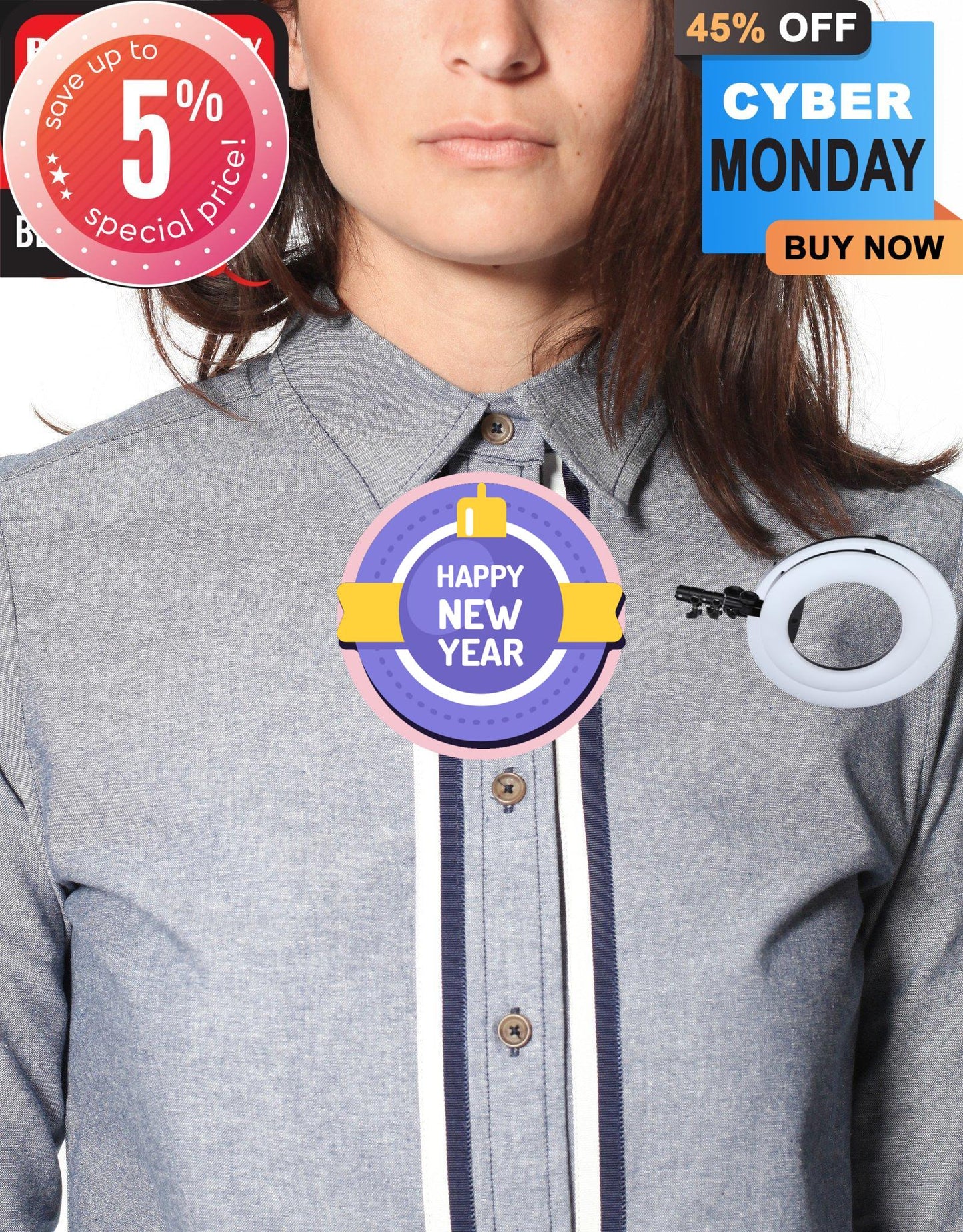 Chambray Boyfriend Shirt in Blue