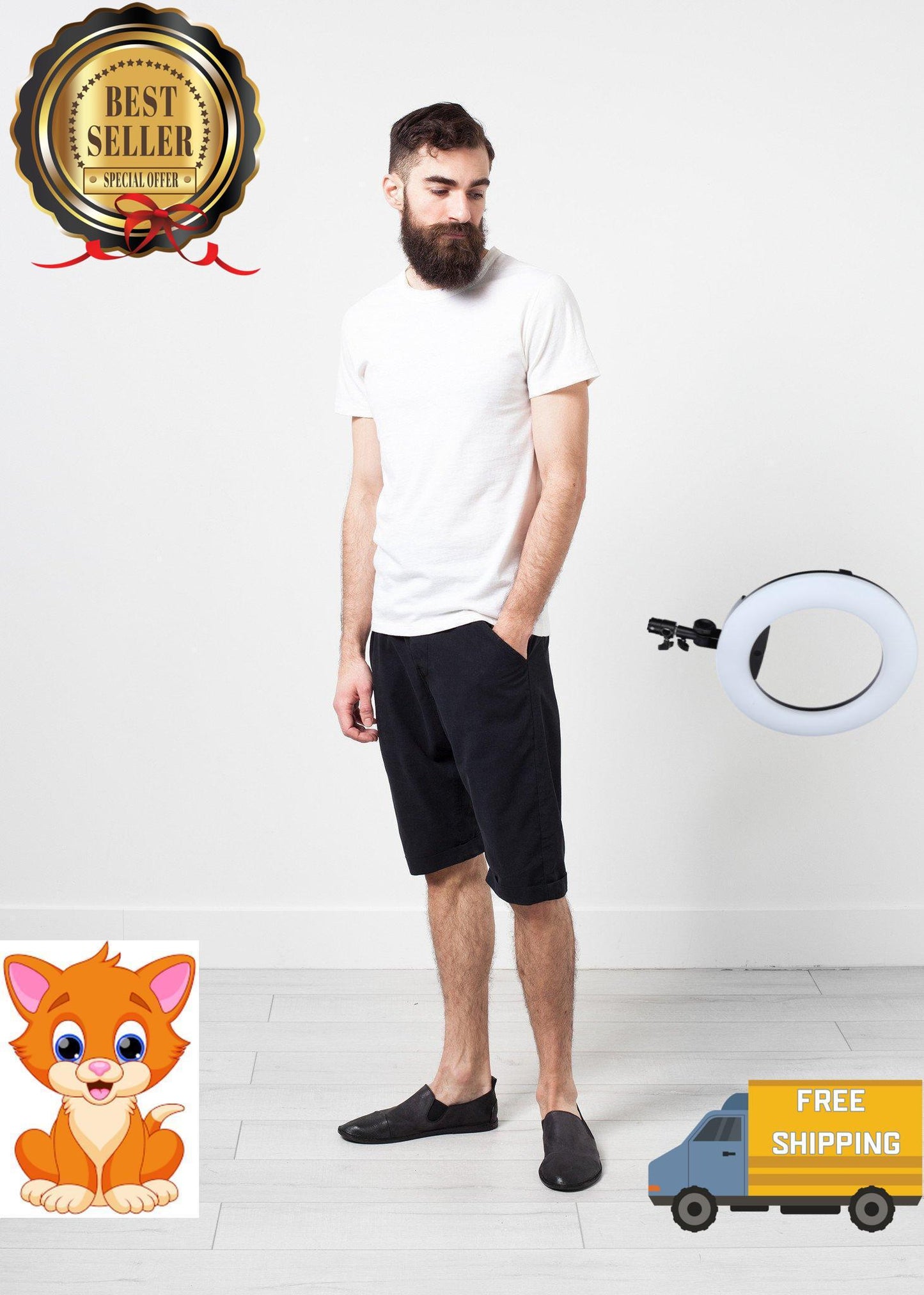 Comfort Tee in White Wool Blend