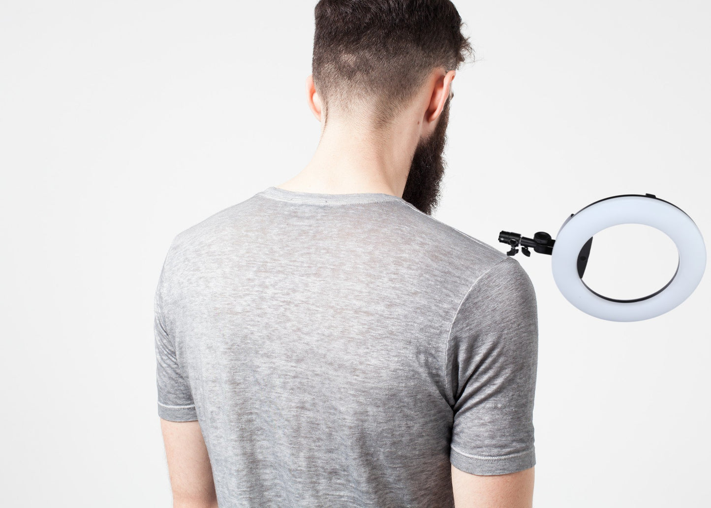 Linen T-shirt in Dolphin