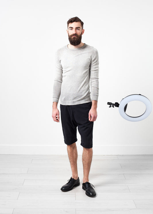 Mottled Cashmere Crewneck