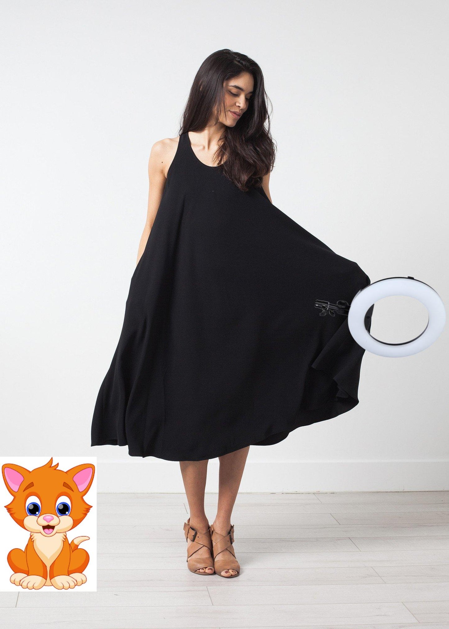 Sleeveless Flow Dress