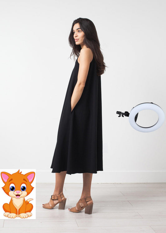 Sleeveless Flow Dress