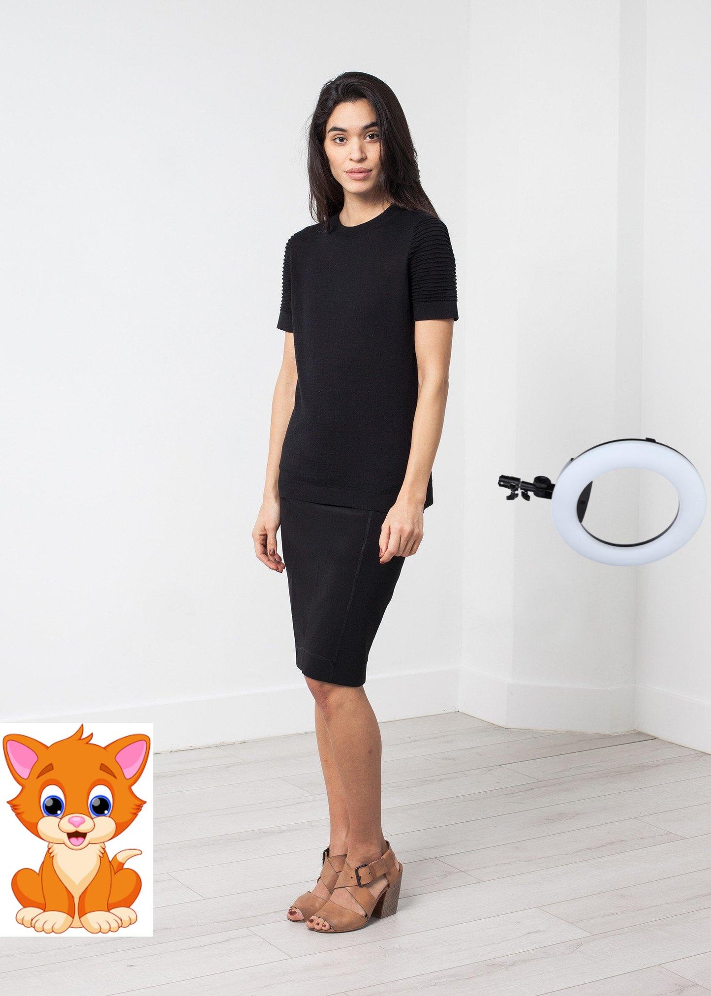 Ribbed Short Sleeve Knit