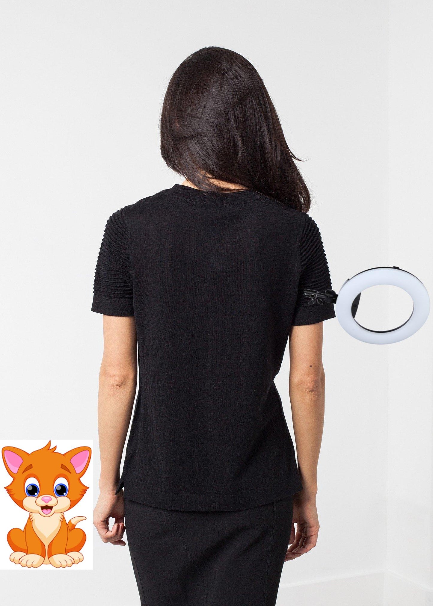 Ribbed Short Sleeve Knit