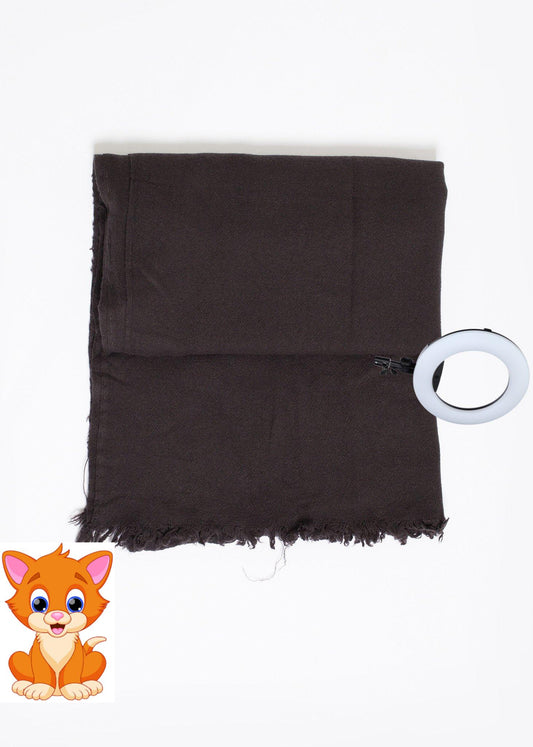 Simple Scarf in Old Black