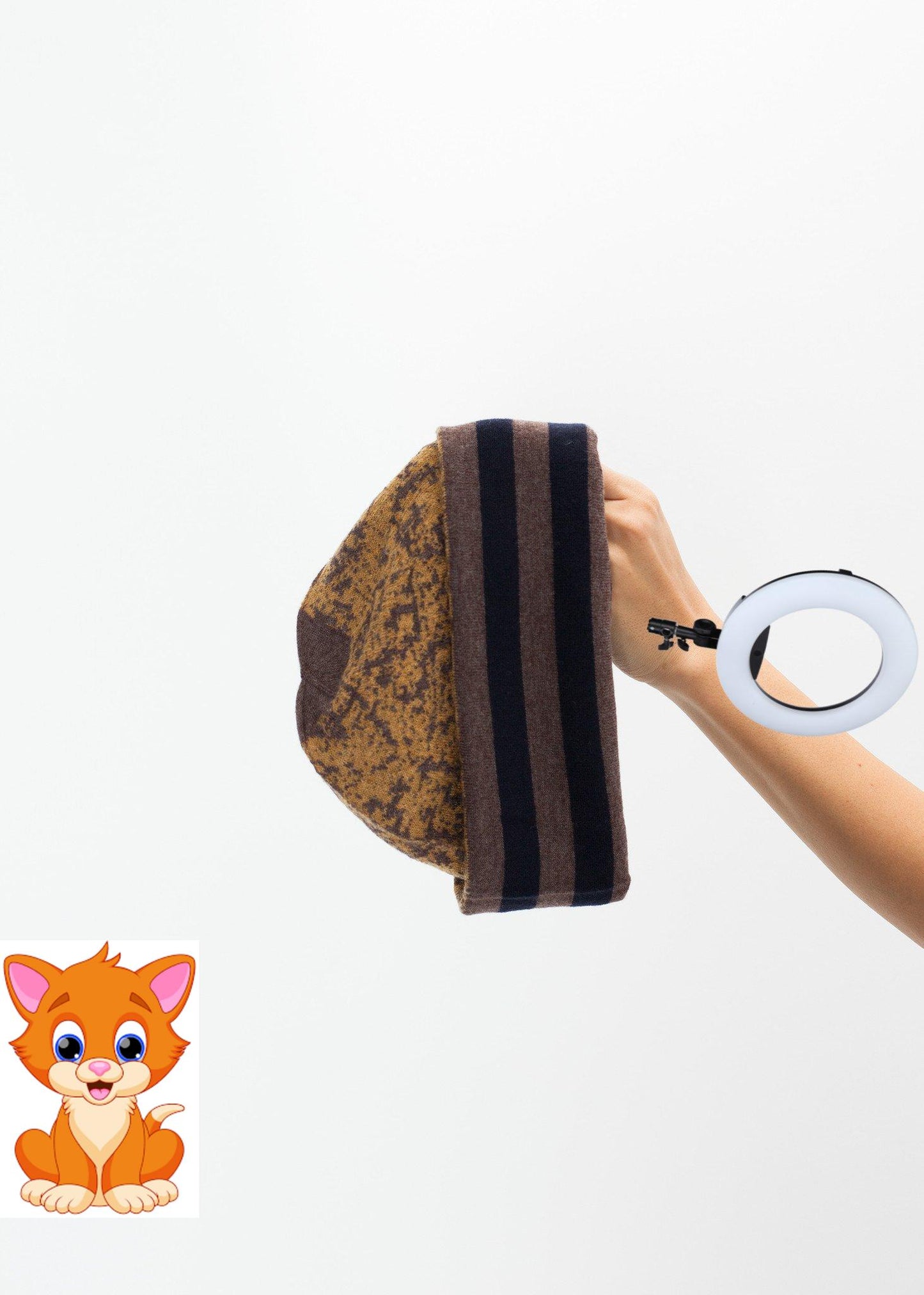 Reversible Beanie in Amber