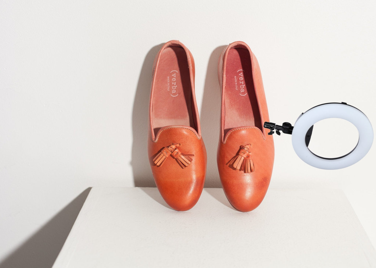 Leather Loafer in Rose