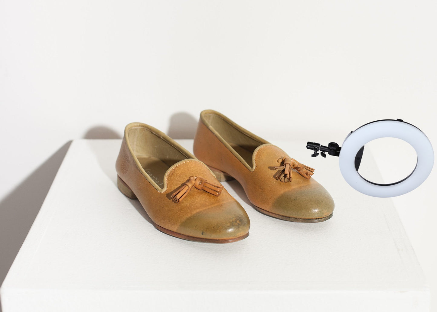 Leather Loafer in Lime