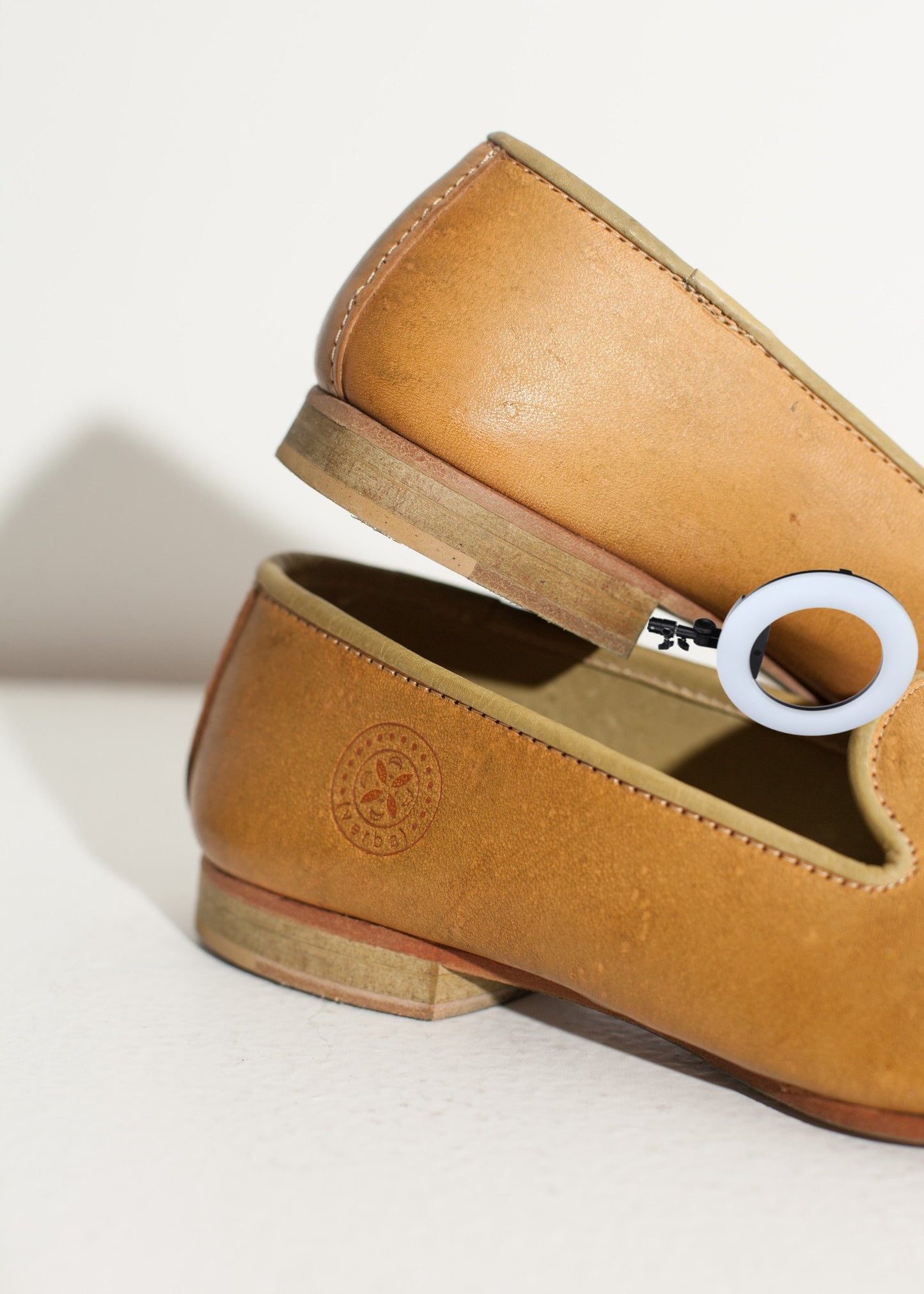 Leather Loafer in Lime