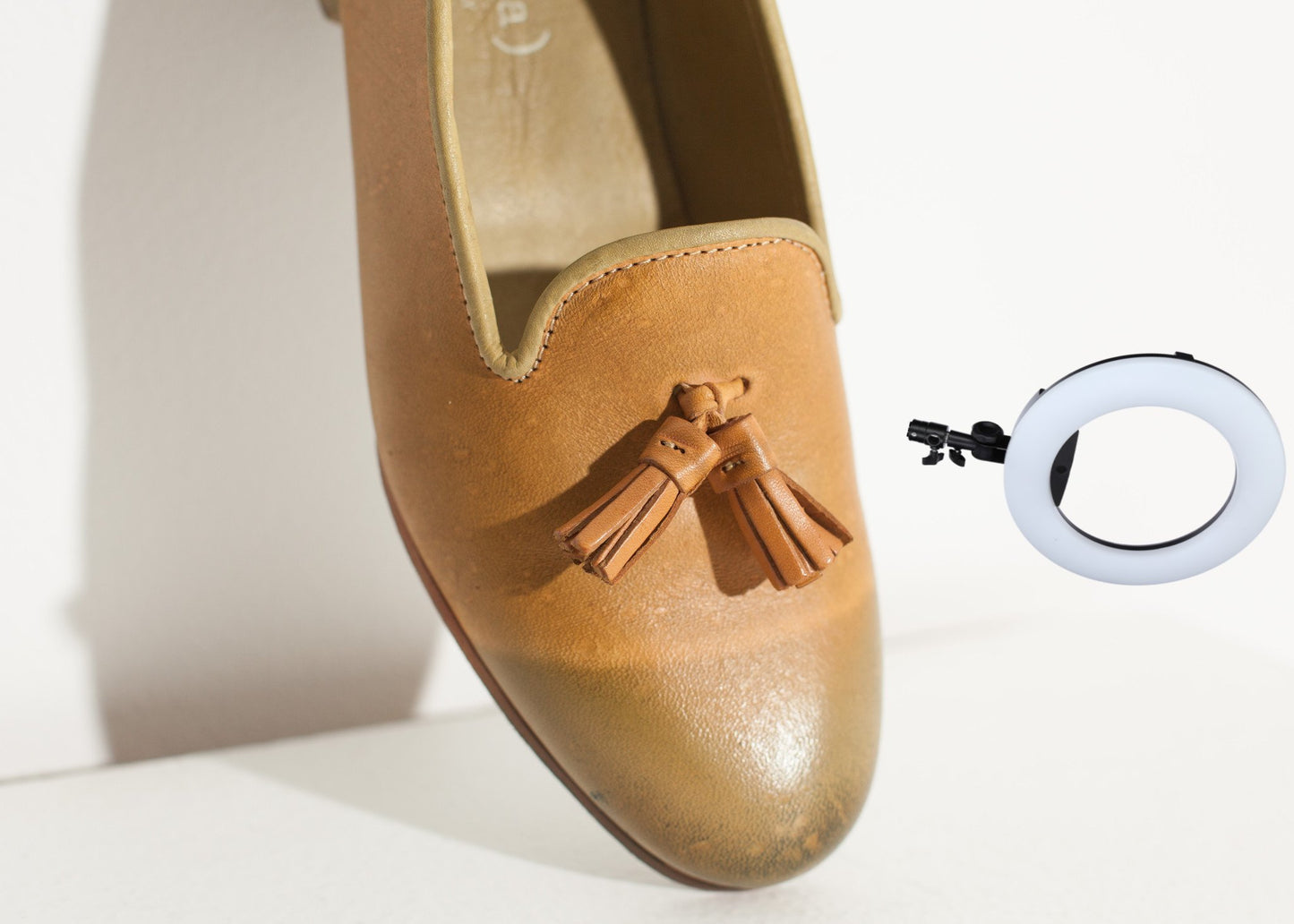 Leather Loafer in Lime