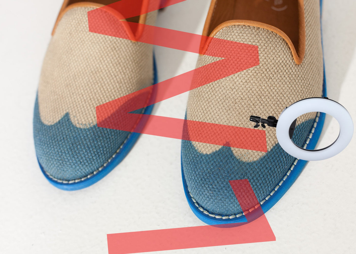 Wingtip Loafer in Blue