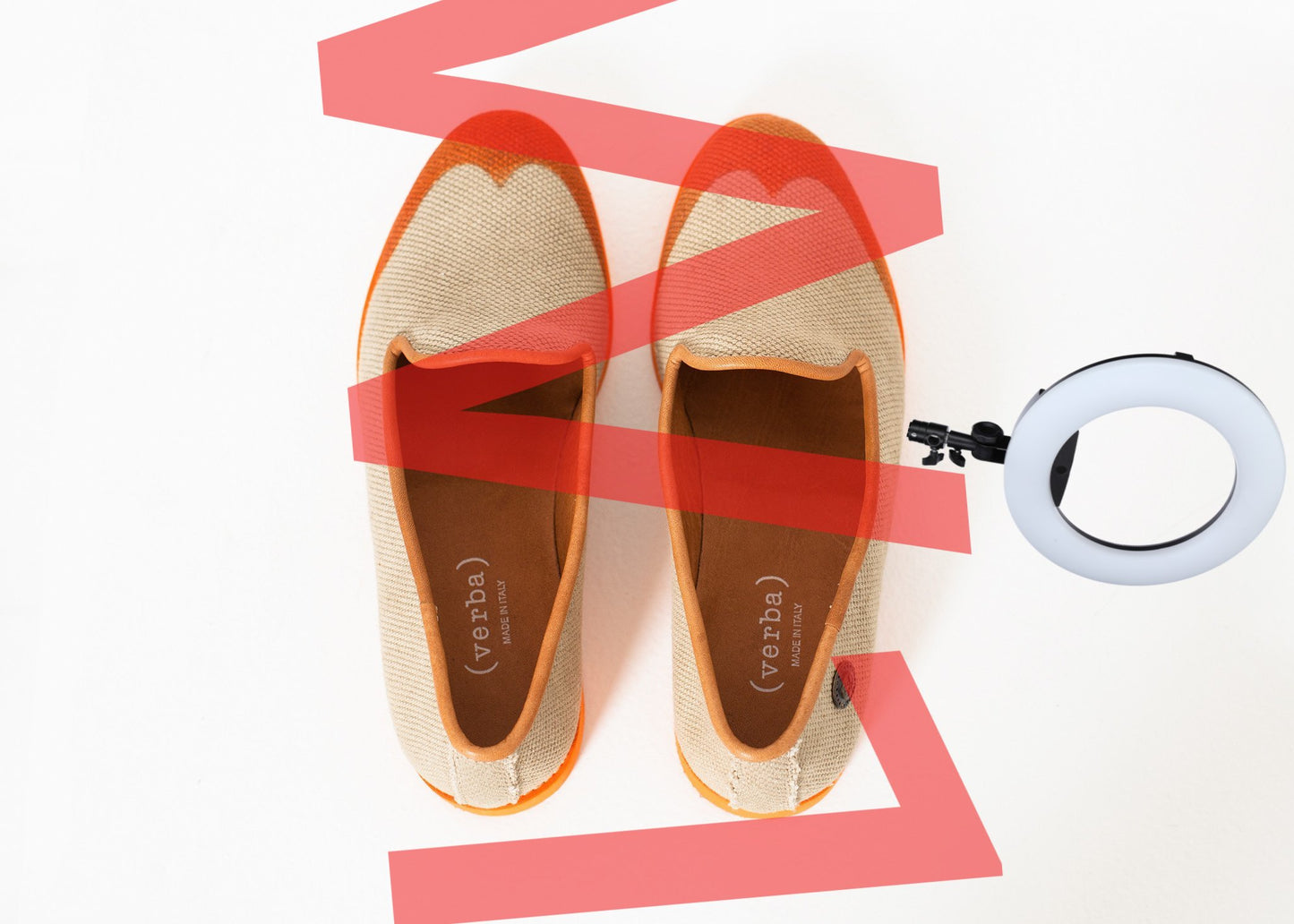 Wingtip Loafer in Orange