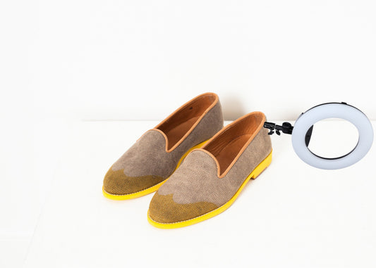 Wingtip Loafer in Yellow