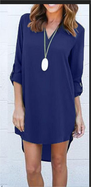 NEW Fashion Sexy Women Autumn Casual Long Sleeve Shirt Blouses Casual Chiffion Shirts Hot